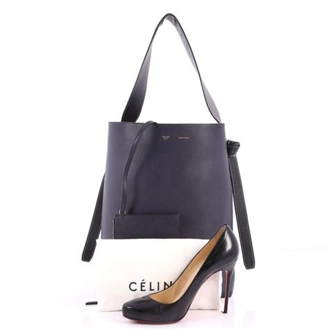 celine twisted cabas blue|Celine Twisted Cabas Tote .